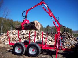 Tracteur et équipement | METAVIC Chargeuse à bois